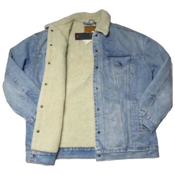 Levi's Baggy Sherpa Denim Trucker Jacket - Picture 2 of 4